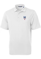 Cutter and Buck New York Mets White Stars Stripes Virtue Eco Pique Big Tall Polo