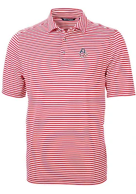Cutter and Buck Baltimore Orioles Red Virtue Eco Pique Stripe Big Tall Polo