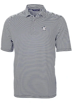 Cutter and Buck Houston Astros Navy Blue Stars Stripes Virtue Eco Pique Stripe Big Tall ..