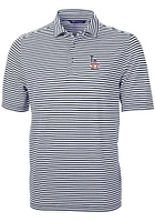 Cutter and Buck Los Angeles Dodgers Navy Blue Virtue Eco Pique Stripe Big Tall Polo