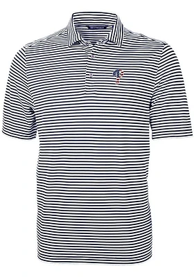 Cutter and Buck Philadelphia Phillies Navy Blue Stars Stripes Virtue Eco Pique Stripe Big an..