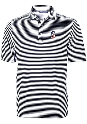 Cutter and Buck Seattle Mariners Navy Blue Stars Stripes Virtue Eco Pique Stripe Big Tal..