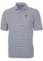 Cutter and Buck Texas Rangers Navy Blue Virtue Eco Pique Stripe Big Tall Polo