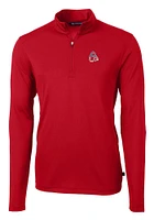 Cutter and Buck Baltimore Orioles Mens Red Americana Virtue Eco Pique Big Tall Qtr Zip