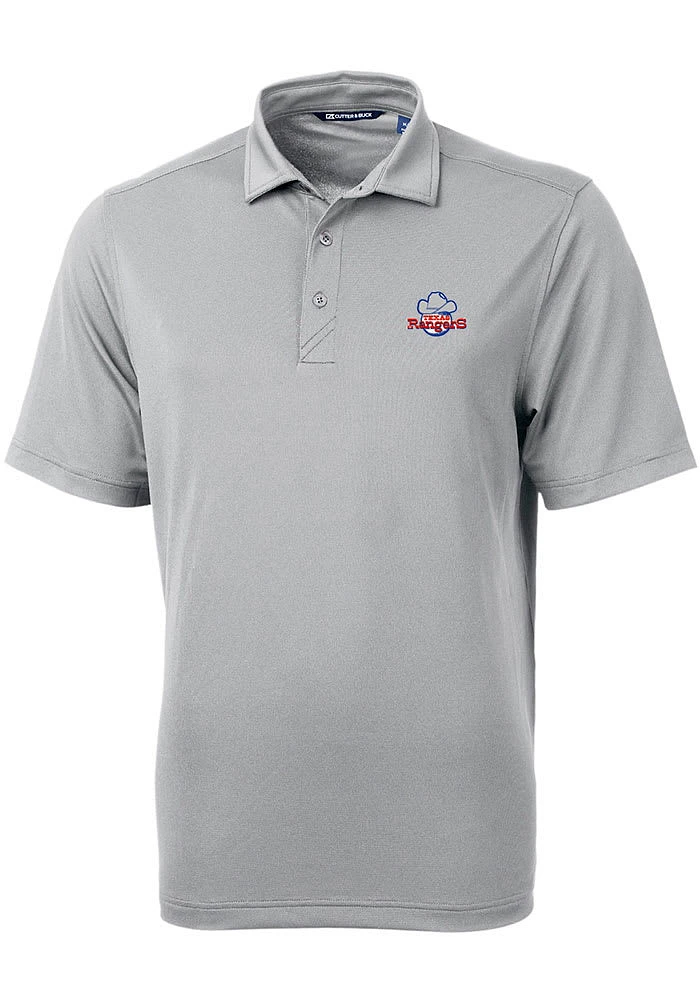 Cutter and Buck Texas Rangers Mens Virtue Short Sleeve Polo