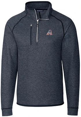 Cutter and Buck Arizona Diamondbacks Mens Navy Blue Mainsail Sweater Big Tall Qtr Zip