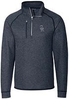 Cutter and Buck Colorado Rockies Mens Navy Blue Mainsail Sweater Big Tall Qtr Zip