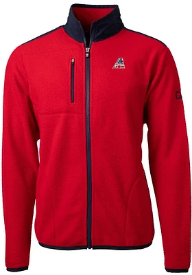 Cutter and Buck Arizona Diamondbacks Mens Red Cascade Eco Sherpa Big Tall Light Weight Jacke..