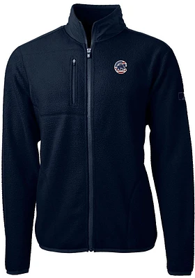 Cutter and Buck Chicago Cubs Mens Navy Blue Americana Cascade Sherpa Big Tall Light Weight J..