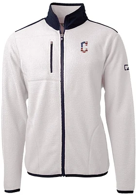 Cutter and Buck Cleveland Guardians Mens Grey Americana Cascade Sherpa Big Tall Light Weight..