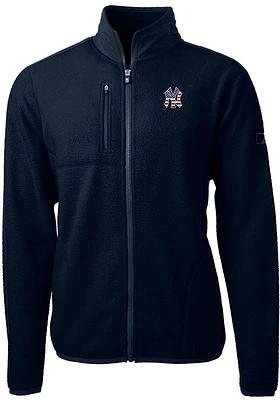 Cutter and Buck New York Yankees Mens Navy Blue Americana Cascade Sherpa Big Tall Light Weig..