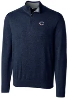 Cutter and Buck Cincinnati Reds Mens Navy Blue Lakemont Big Tall Qtr Zip