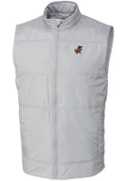 Cutter and Buck Florida Gators Mens Grey Stealth Hybrid Quilted Vest Big Tall