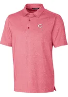 Cutter and Buck Cincinnati Reds Mens Forge Heathered Short Sleeve Polo