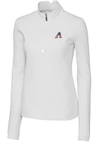 Cutter and Buck Arizona Diamondbacks Womens White Americana Traverse Qtr Zip