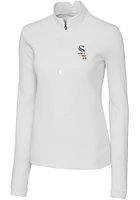 Cutter and Buck Chicago White Sox Womens Americana Traverse Qtr Zip