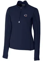 Cutter and Buck Cincinnati Reds Womens Navy Blue Traverse Qtr Zip