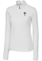 Cutter and Buck Philadelphia Phillies Womens Americana Traverse Qtr Zip