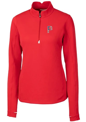 Cutter and Buck Pittsburgh Pirates Womens Traverse Qtr Zip