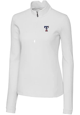 Cutter and Buck Texas Rangers Womens Americana Traverse Qtr Zip