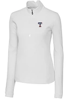 Cutter and Buck Texas Rangers Womens Americana Traverse Qtr Zip