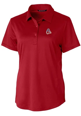 Cutter and Buck Baltimore Orioles Womens Cardinal Americana Prospect Short Sleeve Polo Shirt