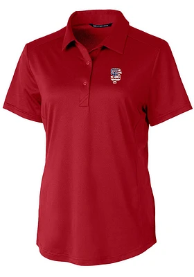 Cutter and Buck San Francisco Giants Womens Cardinal Americana Prospect Short Sleeve Polo Shirt