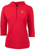 Cutter and Buck New York Yankees Womens Virtue Eco Pique Hooded Sweatshirt
