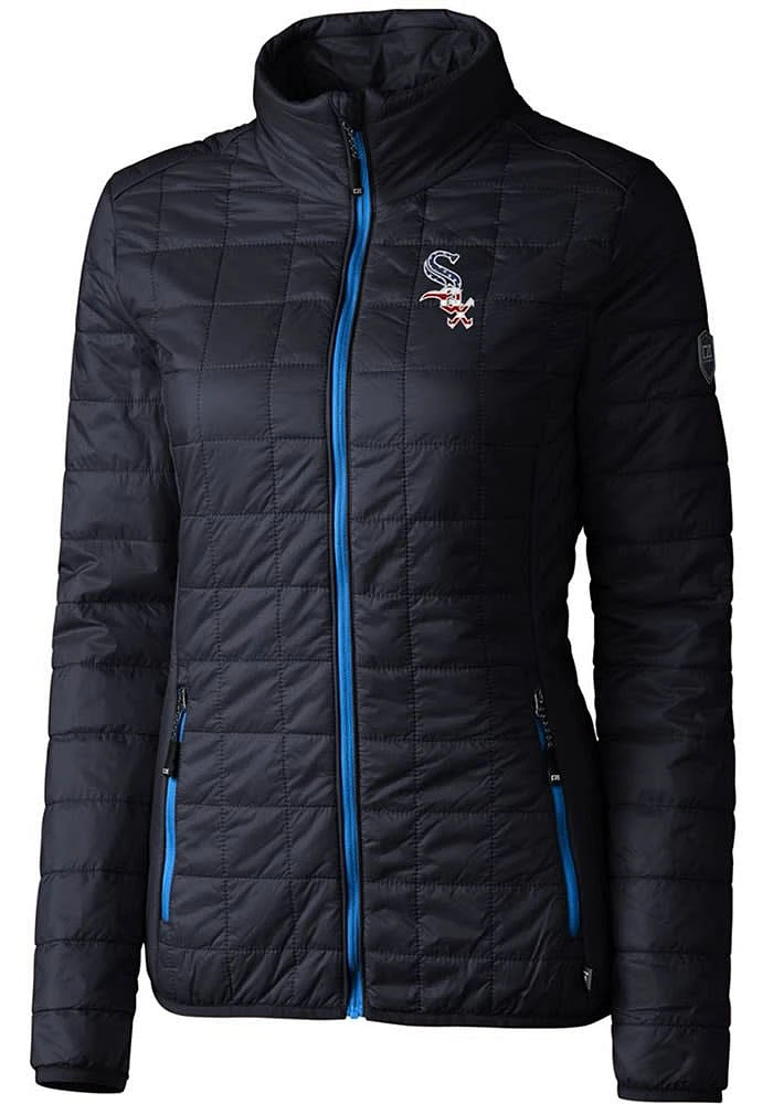 Cutter and Buck Chicago White Sox Womens Navy Blue Americana Rainier PrimaLoft Filled Jacket