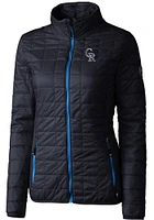 Cutter and Buck Colorado Rockies Womens Navy Blue Americana Rainier PrimaLoft Filled Jacket