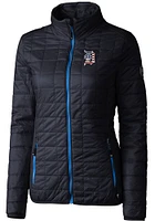 Cutter and Buck Detroit Tigers Womens Navy Blue Americana Rainier PrimaLoft Filled Jacket