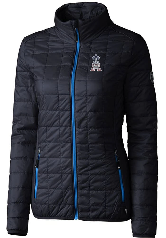 Cutter and Buck Los Angeles Angels Womens Navy Blue Americana Rainier PrimaLoft Filled Jacket
