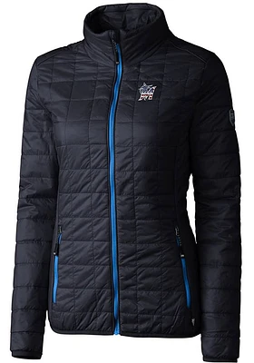 Cutter and Buck Miami Marlins Womens Navy Blue Americana Rainier PrimaLoft Filled Jacket