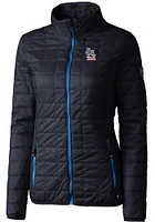 Cutter and Buck St Louis Cardinals Womens Navy Blue Americana Rainier PrimaLoft Filled Jacket