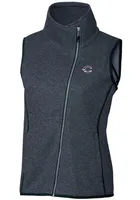 Cutter and Buck Cincinnati Reds Womens Navy Blue Americana Mainsail Asymmetrical Vest