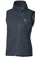 Cutter and Buck Texas Rangers Womens Navy Blue Americana Mainsail Asymmetrical Vest