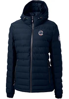 Cutter and Buck Chicago Cubs Womens Navy Blue Americana Mission Ridge Repreve Filled Jacket