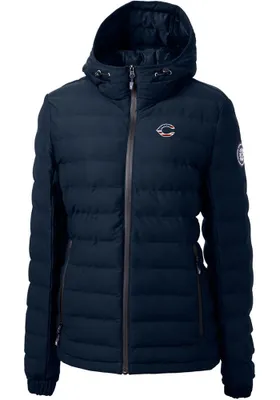 Cutter and Buck Cincinnati Reds Womens Navy Blue Mission Ridge Repreve Filled Jacket