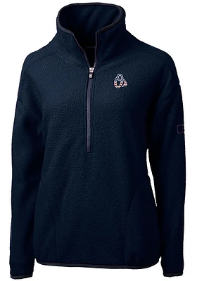 Cutter and Buck Baltimore Orioles Womens Navy Blue Americana Cascade Sherpa Qtr Zip