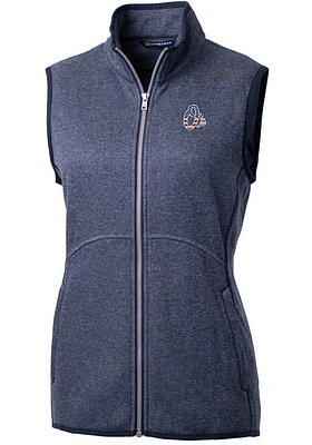 Cutter and Buck Baltimore Orioles Womens Navy Blue Americana Mainsail Vest