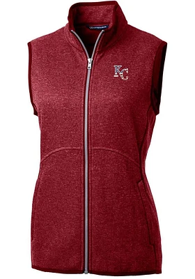 Cutter and Buck Kansas City Royals Womens Red Americana Mainsail Vest