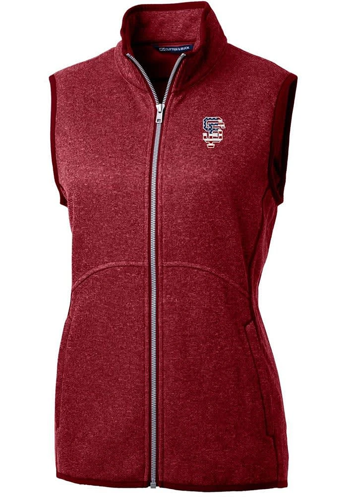 Cutter and Buck San Francisco Giants Womens Red Americana Mainsail Vest