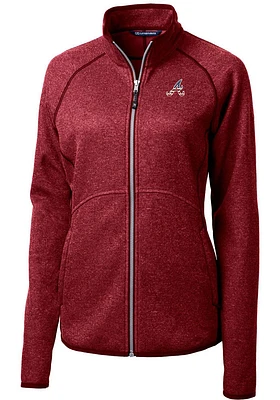 Cutter and Buck Atlanta Braves Womens Red Mainsail Light Weight Jacket