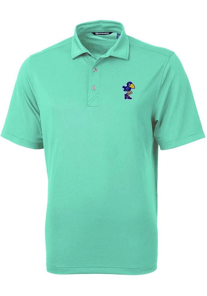 Cutter and Buck Kansas Jayhawks Mens Virtue Short Sleeve Polo