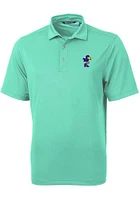 Cutter and Buck Kansas Jayhawks Mens Virtue Short Sleeve Polo