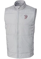 Cutter and Buck Mississippi State Bulldogs Mens Grey Stealth Hybrid Quilted Vest Big Tall Ve..