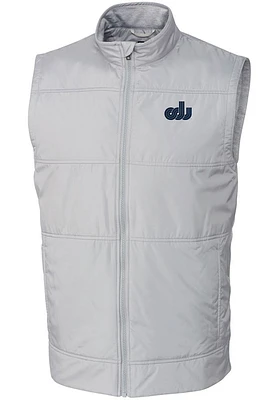 Cutter and Buck Old Dominion Monarchs Mens Grey Stealth Hybrid Quilted Vest Big Tall