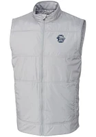 Grey Penn State Nittany Lions Cutter and Buck Big Tall Stealth Hybrid Quilted Vest Mens