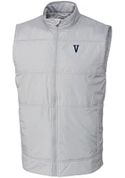 Cutter and Buck Villanova Wildcats Mens Grey Stealth Hybrid Quilted Vest Big Tall