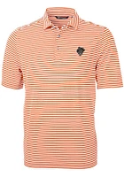 Cutter and Buck Oklahoma State Cowboys Mens Virtue Eco Pique Stripe Short Sleeve Polo